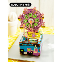 来音乐盒八音盒旋转木马木质diy天空之城拼装创意生日女