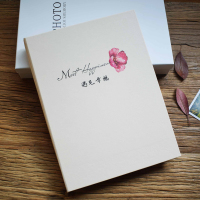 a4自粘覆膜diy相册手工粘贴式创意情侣浪漫恋爱本纪念册防水防潮