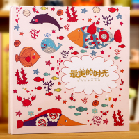 DIY手工相册婴儿宝宝成长日记纪念册粘贴式影集儿童家庭记录本集