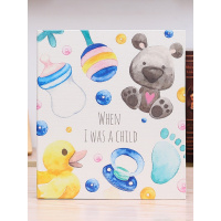 创意宝宝儿童婴儿日记成长记录手册纪念册diy相册本覆膜自粘贴式