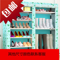 双排鞋柜靴子收纳柜简易经济型组装厅多层无纺布简约现代鞋架子