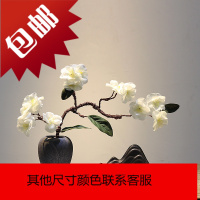 新中式陶瓷插花瓶干花禅意摆件 创意样板房 日枯山水沙盘假山花盆