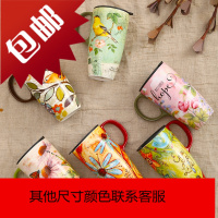 网红ins马克杯创意陶瓷带盖简约清新大容量情侣杯咖啡杯
