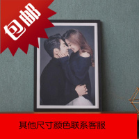 定制婚纱照放大挂墙2430寸36寸48寸洗照片加婚纱照相框卧室大尺寸