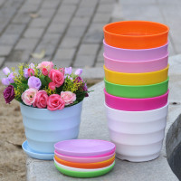 【大号10个装】花盆特价清仓彩色塑料大号花盆室内阳台盆栽树脂塑料花盆种菜盆玫瑰花月季蔷薇多肉绿萝绿植花卉仿真花仿陶瓷