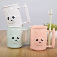 家用情侣卡通熊猫漱口杯耐摔可插牙刷杯洗漱杯涮牙缸刷牙杯水杯子