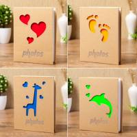 相册影集插页式7寸100张小像册家庭情侣相簿宝宝成长纪念册儿童 7寸 长颈鹿