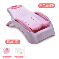儿童洗头椅可折叠加大加厚浴盆凳宝宝洗头床女童洗头神器洗头躺椅 粉色小号送杯挂钩二个