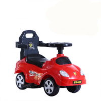 儿童电动扭扭车轻便手推带护栏滑行车四轮玩具车灯光音乐溜溜车