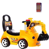 大号儿童电动挖掘机男孩玩具车挖土机可坐可骑儿童挖挖机勾机车