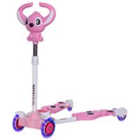 儿童滑板车四轮闪光摇摆滑滑车宝宝滑行车2-7岁音乐剪刀车玩具车