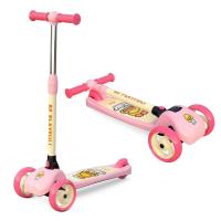 小鸭儿童滑板车1-3-6岁宝宝可折叠男女小孩宽轮闪光宽轮