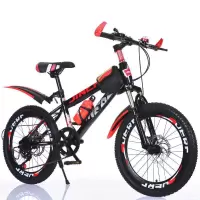 儿童自行车山地车学生男女孩子减震碟刹单变速赛车18202224寸