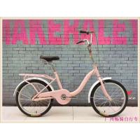 自行车20寸雨露城市女式轻便代步学生成人淑女通勤好看公主车 白色 单速 20英寸