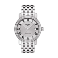 天梭TISSOT 手表 钢带 商务 正装 港湾系列 自动机械 男表 T097.407.11.033.00 银色