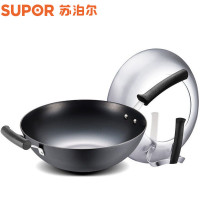 苏泊尔臻铁真不锈铸铁炒锅可立盖FC32Z1
