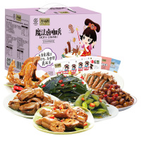 （厂家直营店）品牌善味阁528g卤咖秀鸭肫鸭脖鸭架组合休闲零食辣卤中秋礼盒装新年货春节店（正品）