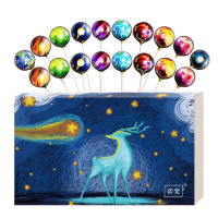 （厂家直营店）营养食品好吃的休闲零食诺梵 创意零食星空糖果棒棒糖礼盒装 告白圣诞送女友10支装送女友送朋友送家 星空糖果