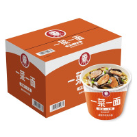 （厂家直营店）今麦郎 方便面 老爸厨房 一菜一面 蘑菇炒肉浇头面 12桶整箱泡面 桶面（正品）