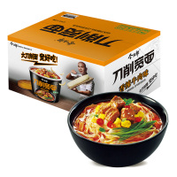 （厂家直营店）今麦郎 方便面 刀削宽面 香辣牛肉味 12桶整箱泡面 非油炸刀削面（正品）