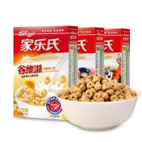 （厂家直营店）家乐氏谷维滋 谷脆格 可可玉米片 进口即食冲饮谷物早餐麦片麦圈3盒组（正品）