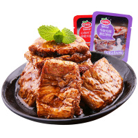 （厂家直营店）口水娃 手撕素牛排12g*5包蛋白素肉手撕豆干素食小吃零食大礼包（正品）