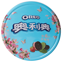 （厂家直营店）奥利奥（Oreo）夹心饼干礼盒 知春享味零食礼罐装莓味+抹茶味 奥利奥好运饼干礼盒 388g（正品）