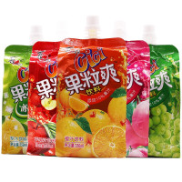 （厂家直营店）喜之郎CICI果冻果粒爽可以吸的果冻苹果橙汁葡萄口味350ML*5袋/4袋（正品）
