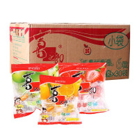 （厂家直营店）喜之郎果冻一箱90gX30袋整箱批散装 多口味可选苹果香橙莓味果冻布丁（正品）