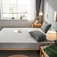 全棉夹棉英威达纤维床笠保护垫防水TPU层隔尿