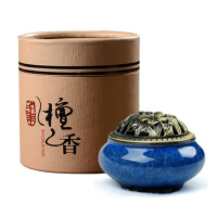 檀香沉香熏香家用室内净化空气厕所除臭卫生间香薰蚊香驱蚊盘香 48盘檀香送香炉