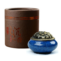 檀香沉香熏香家用室内净化空气厕所除臭卫生间香薰蚊香驱蚊盘香 48盘沉香送香炉