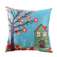 月尚居仿亚麻抱枕含芯卡通抱枕沙发靠背靠枕腰靠北欧汽车椅子靠垫子40*40cm