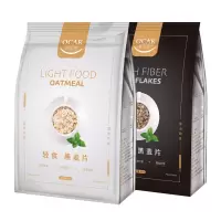 关晓彤推荐 欧扎克 水果坚果燕麦脆片 即食零食脆麦冲饮代餐麦片 轻食燕麦片+高纤黑麦片