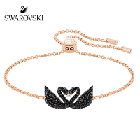 [专柜保修]SWAROVSKI 施华洛世奇 浪漫双天鹅 ICONIC SWAN 手链女 手镯女 送女友5344132