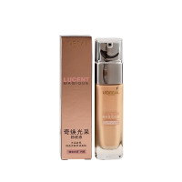欧莱雅奇焕光采粉底液30ml SPF25轻盈水润提亮遮瑕保湿控油 R2#粉色偏白(适合偏白肤色)无盒
