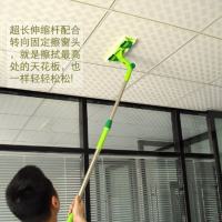 擦玻璃神器多功能伸缩杆家用加厚不锈钢杆玻璃清洁器窗玻璃刮