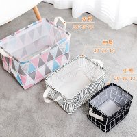 桌面内衣袜子杂物化妆品收纳盒化妆品布艺抽屉收纳箱大号学生宿舍