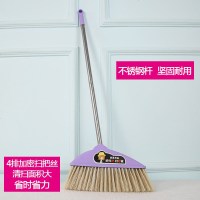 大号单个扫把软毛家用不锈钢扫地笤帚魔法扫帚4排丝加大扫把