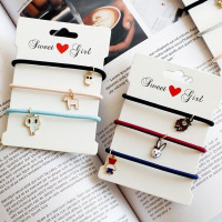 [三条一卡小清新组合]韩国发绳发圈头绳扎头发橡皮筋头饰发饰