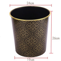 [破损包赔]金边家用垃圾桶大号无盖卫生间客厅宾馆饭店办公纸篓