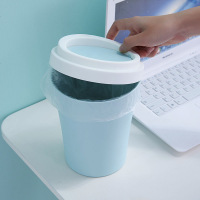 HF家居茶几桌面垃圾桶迷你创意带盖家用客厅床头办公桌小垃圾桶