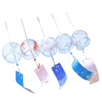 日式制作古风手工礼品玻璃风铃米魁透明悬挂式铃铛挂件海豚创意金属管