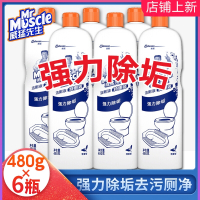 威猛先生(Mr Muscle)洁厕液实惠装马桶清洁剂卫生间除垢尿垢家用洗厕所洁厕灵_清香洁厕液480g