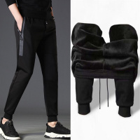 2019[只卖加绒裤]男士休闲裤青少年学生宽松大码运动裤男工作长秋裤