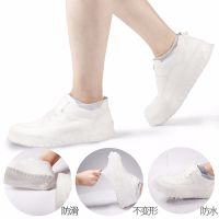 【热卖】魔铁 防雨鞋套拖鞋凉鞋 防水防泥 下雨天不湿鞋耐磨底 男女儿童户外便携式加厚硅胶防滑