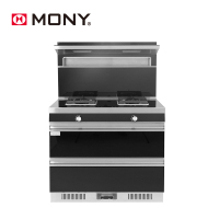 莫尼A3 集成灶 钢化玻璃家用燃气液化器灶 消毒柜一体 上下进风