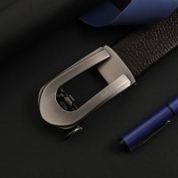 诺帝卡/NAUTICA新品滑扣头层牛皮革腰带宽30mm