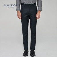 诺帝卡/NAUTICA TAILORED西裤男士新品经典款暗格纹商务百搭西裤舒适长裤
