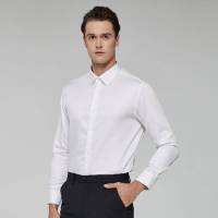 诺帝卡/NAUTICA TAILORED衬衫男士四季多色纯棉百搭商务正装长袖衬衫